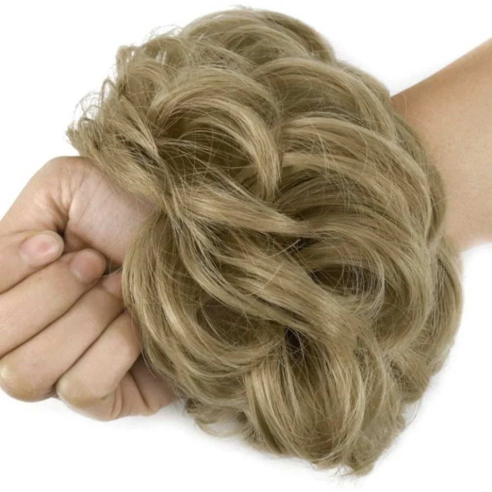 Blooming Hair Ash Blonde Messy Bun Extensi…